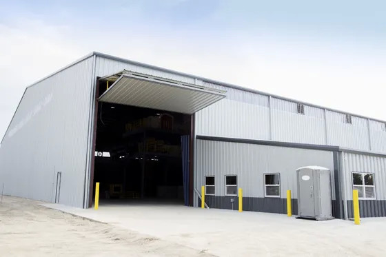 Q235 Light Steel Structure Warehouse Metal Construction Prefab Metal Storage Sheds