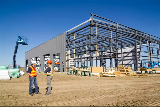 Multi Span Steel Structure Building Quickly Assembled Prefabricated Construction Z Purlin