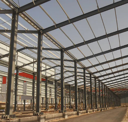 Open Span Design Prefabricated Steel Workshops Q235B Q355B Space Metal Buildings