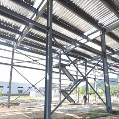 Fast Build Steel Structure Workshop Galvanized Steel Frame Buildings Customized Size