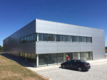 Large Spans Prefabricated Steel Structure Wind Resistance High Rise Buildings Office
