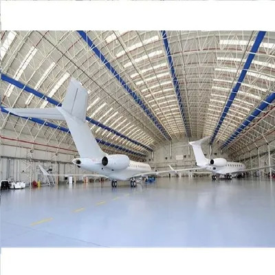 Pre Fabricated Metal Hangar Building Q355 Airport Steel Structure Wind Resistant