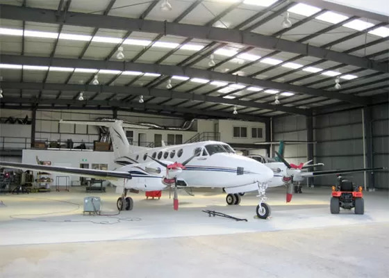 Fire Resistant Steel Structure Hangar Light Weight H Section Beam Aircraft Hangars