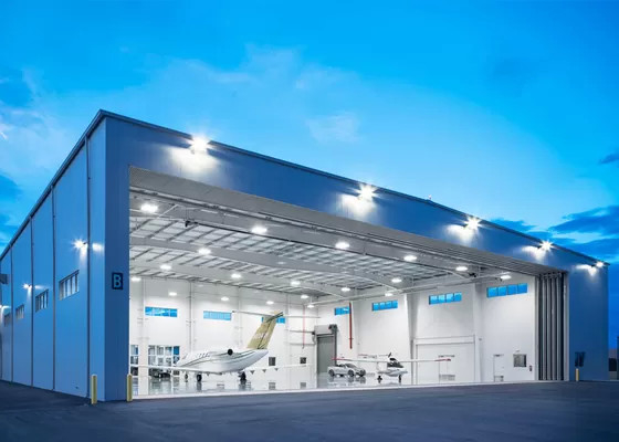 Prefabricated Construction Steel Structure Hangar Building Aircraft Hangar Customed
