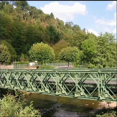 Prefabricated Steel Structure Bridge Customized Size Long Span Steel Frame Bridge
