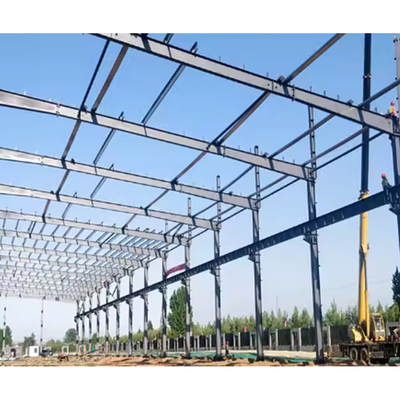 Welded Steel Prefabricated Agricultural Buildings H Section Steel Frame Industrial Buildings