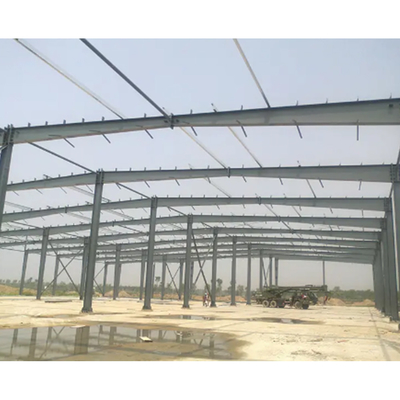 Welded H Section Steel Structure Warehouse Prefab Metal Buildings ISO Approved