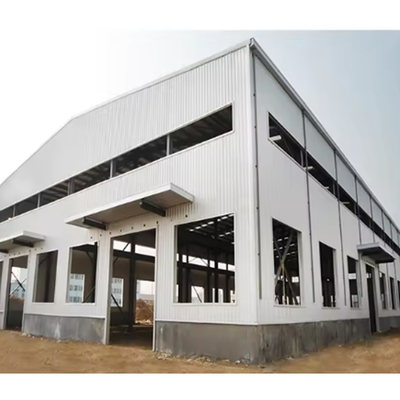 Welded H Section Steel Structure Warehouse Prefab Metal Buildings ISO Approved