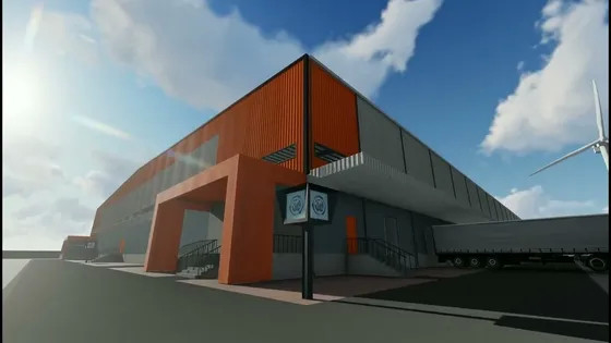 100% Recycled Prefabricated Galvanized Steel Building Factory Building Anti Corrosion