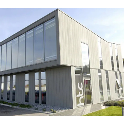 Wind Resistant Hot Rolled Steel Structure Building Customized Size Steel Frame Office