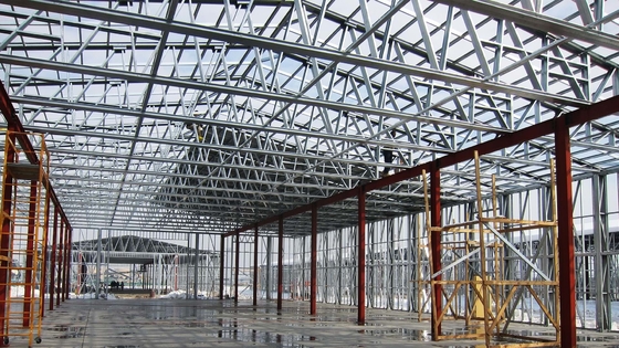 Spacious Steel Structure Building Workshop  Construction Industrial Prefabricated