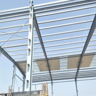Fast Build Steel Structure Workshop Galvanized Steel Frame Buildings Customized Size
