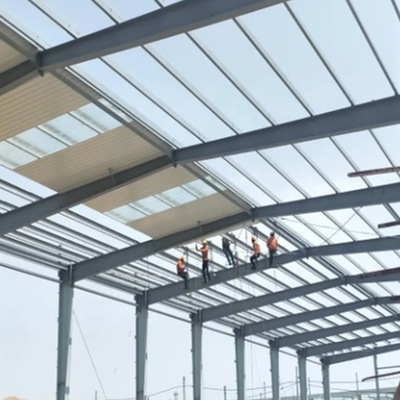 Fast Build Steel Structure Workshop Galvanized Steel Frame Buildings Customized Size