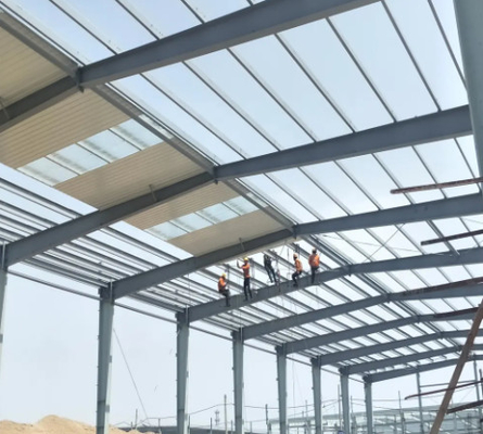 High Strength Steel Structure Workshop Fire Protection Low Carbon Steel Factory Building