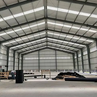 High Strength Prefab Light Steel Structure Workshop Recyclable Steel Plant Structure