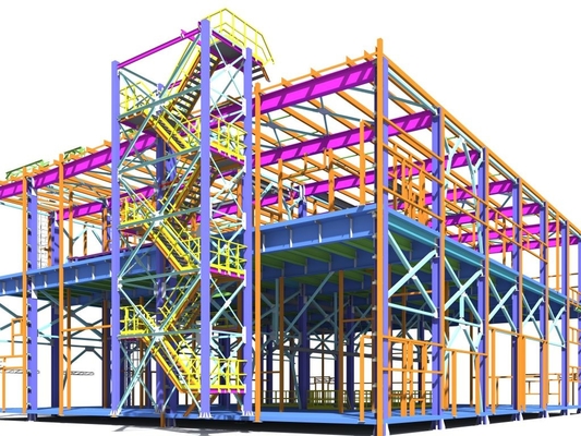 Large Span Prefabricated Steel Buildings Prefab Metal Warehouse Workshop Office Building
