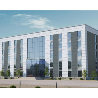 Large Spans Prefabricated Steel Structure Wind Resistance High Rise Buildings Office