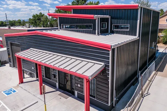 Multi Storey Prefabricated Commercial Steel Building Construction Metal Structure