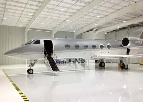 Customed Size Metal Hangar Building Q235 H Section Steel Aircraft Hangar Big Span