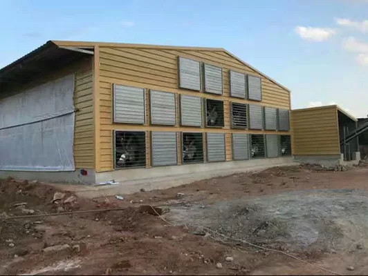 Prefabricated Steel Structure Poultry House Farmhouse Style Chicken Farm Steel Structural