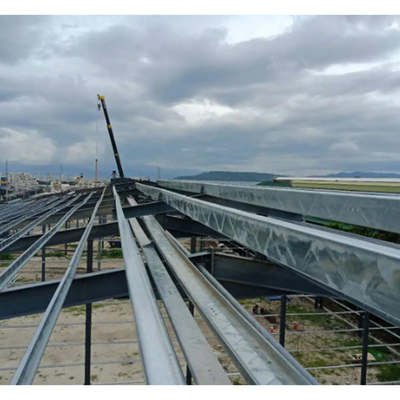 Wide Span Prefabricated Steel Structure Bridge Customized Size Weather Resitence