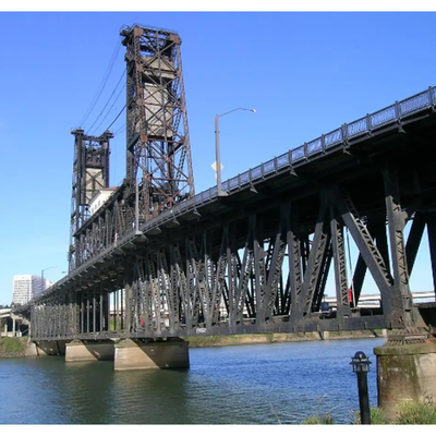 Wide Span Prefabricated Steel Structure Bridge Customized Size Weather Resitence