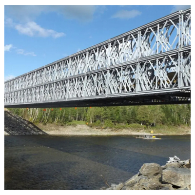 Q345B Steel Structure Bridge Prefab Metal Pedestrian Bridge Earthquake Resistant ISO