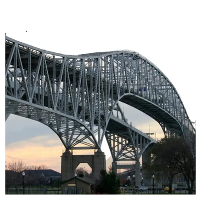 Q345B Steel Structure Bridge Prefab Metal Pedestrian Bridge Earthquake Resistant ISO