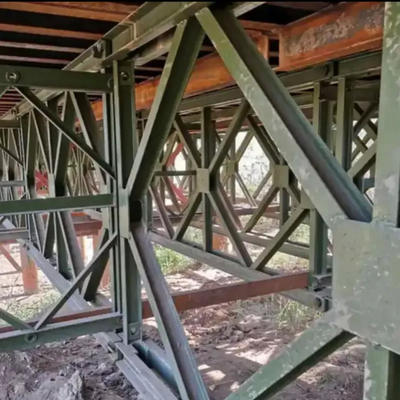 ISO Q345B Prefab Steel Structure Bridge Modular Pedestrian Bridge Anti Earthquake