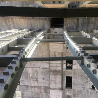 Snow Resistant Prefabricated Steel Structure Bridge H Section Metal Truss Bridge ISO9001