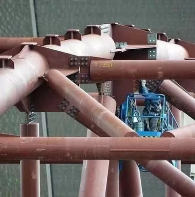 Snow Resistant Prefabricated Steel Structure Bridge H Section Metal Truss Bridge ISO9001