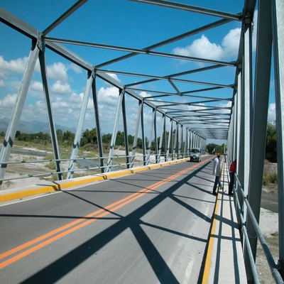 OEM Prefab Steel Girder Bridge Highly Load Bearing Steel Bridge Construction