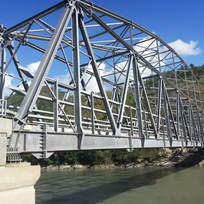 OEM Prefab Steel Girder Bridge Highly Load Bearing Steel Bridge Construction