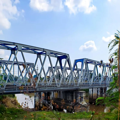 Eco Friendly Custom Steel Bridge Galvanized Steel Bridge Construction Sustainable