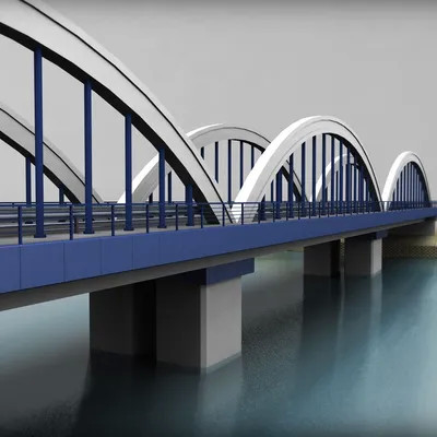 C Purlin Steel Bridge Structure Anti Corrosion Steel Frame Bridge High Strength