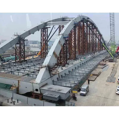 C Purlin Steel Bridge Structure Anti Corrosion Steel Frame Bridge High Strength