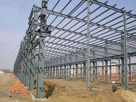 Energy Saving Prefabricated Steel Frame Shed Metal Building Steel Structure For Warehouse
