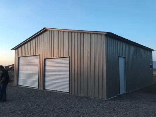 Prefab Steel Frame Shed Custom Color High Rise Storage Warehouse Building