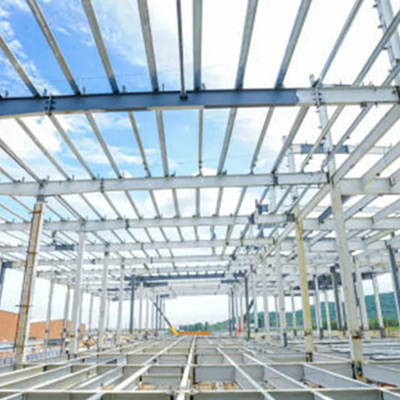 Q235 Steel Modular Prefabricated Metal Warehouse Construction Wind Resistant 12 Grades