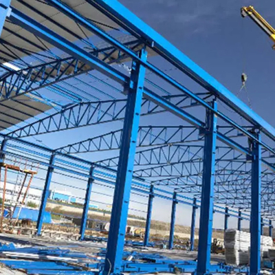 Customized Logo Q235 Industrial Steel Structure Building Steel Frame Car Park Antirusty