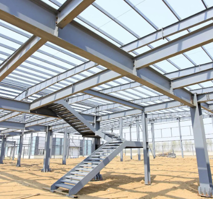 Q235 Steel Frame Structure Building Earthquake Proof Prefabricated Building Factories