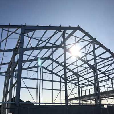 Welded Commercial Lightweight Steel Frame Construction H Shape For Workshop